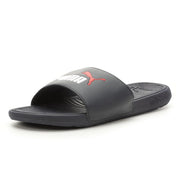 PUMA Men's COOL CAT 2.0 Slide Sandals, Parisian Night-PUMA White-PUMA Red, 10