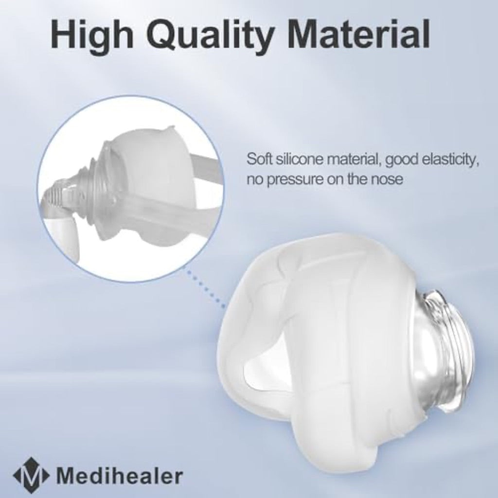 Medihealer 2 Packs Replacement Cushion for Wisp, Nasal Replacement Cushion for Wisp Fabric and Silicone Frame,Not Fit Dreamwisp,Great Value Supplies (S)