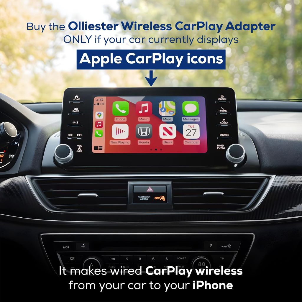 Olliester - Wireless CarPlay Adapter for Apple CarPlay