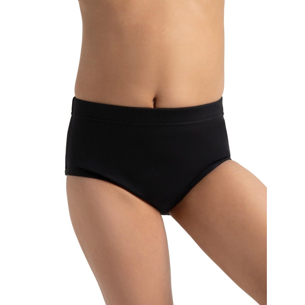 Capezio girls Brief underwear, Black, US M