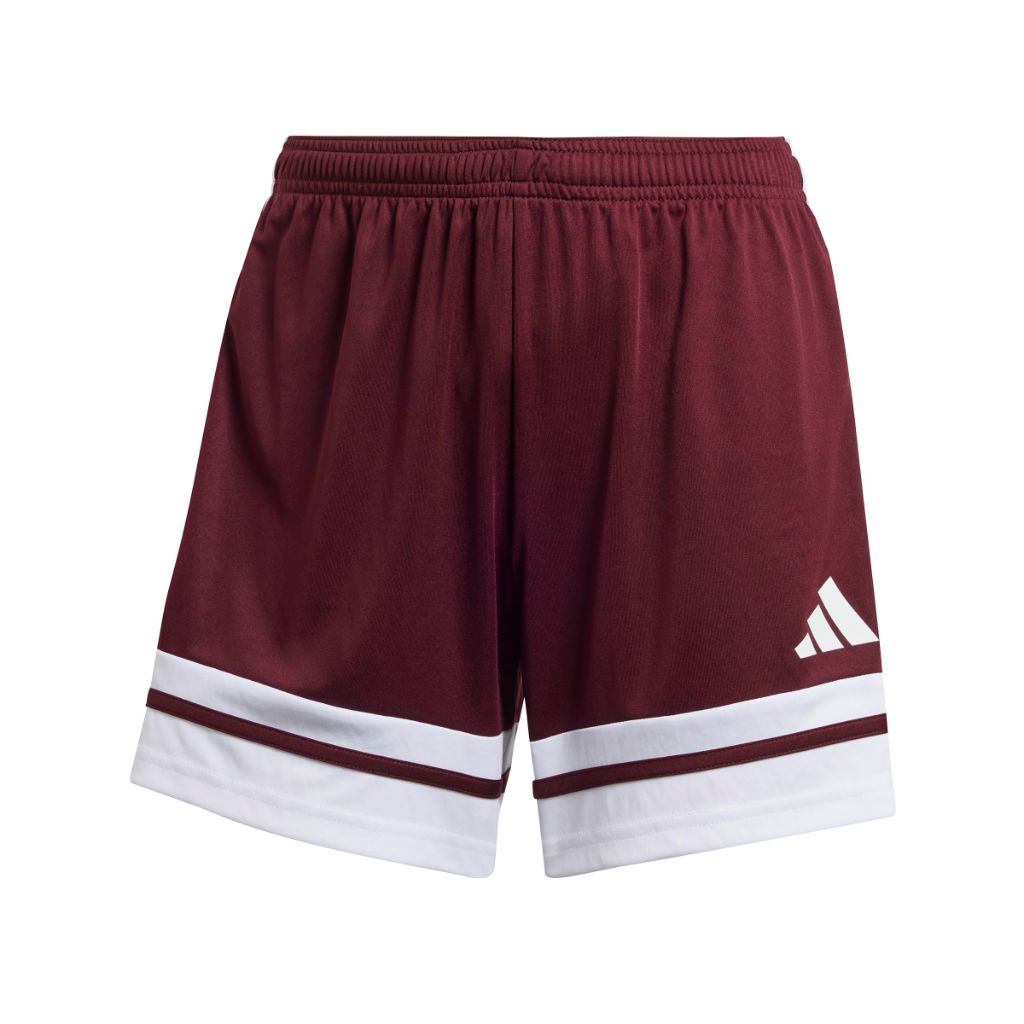 Adidas Women's Squadra 25 Soccer Shorts, Team Maroon/White, Medium