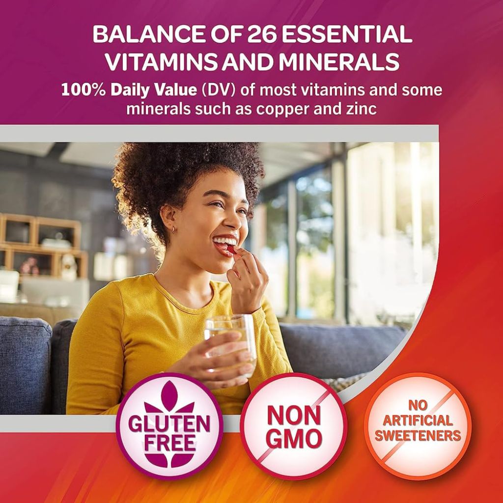 Geritol Multi-Vitamin Nutritional Support Tablets, Balance of 26 Essential Vitamins and Minerals, 40-Count