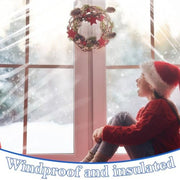 63×63inches Window Insulation for Winter,Plastic Window Cover for Winter,Thermal Window Insulation Kit for Winterizing,Thick Transparent Window Seal Film for Winter Window Covering