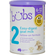 Bubs Goat Milk Infant Formula Stage 2, Infants 6-12 months, 14.1 oz