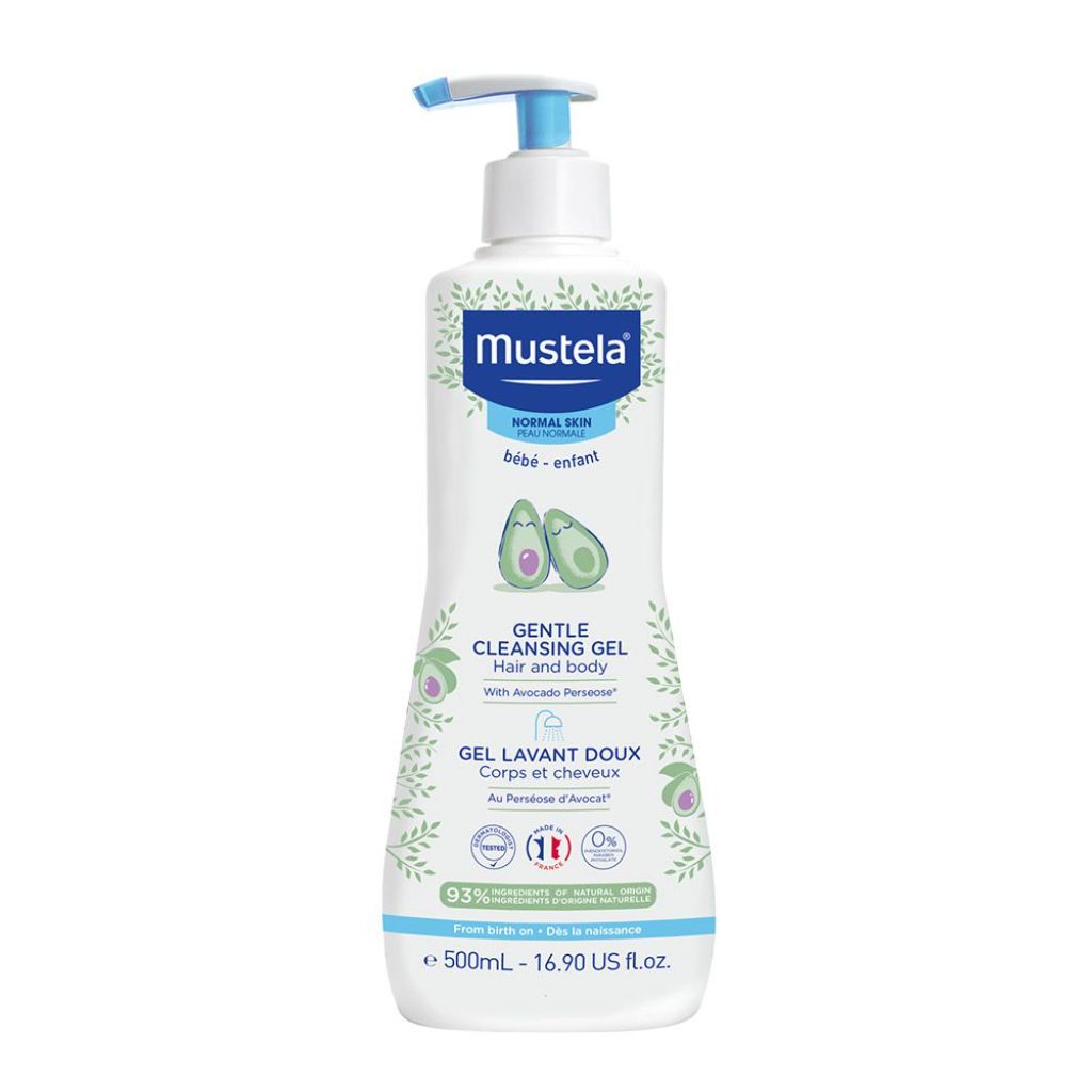 Mustela Gentle Cleansing Gel Baby Body Wash and Baby Shampoo - 16.9 Fl Oz