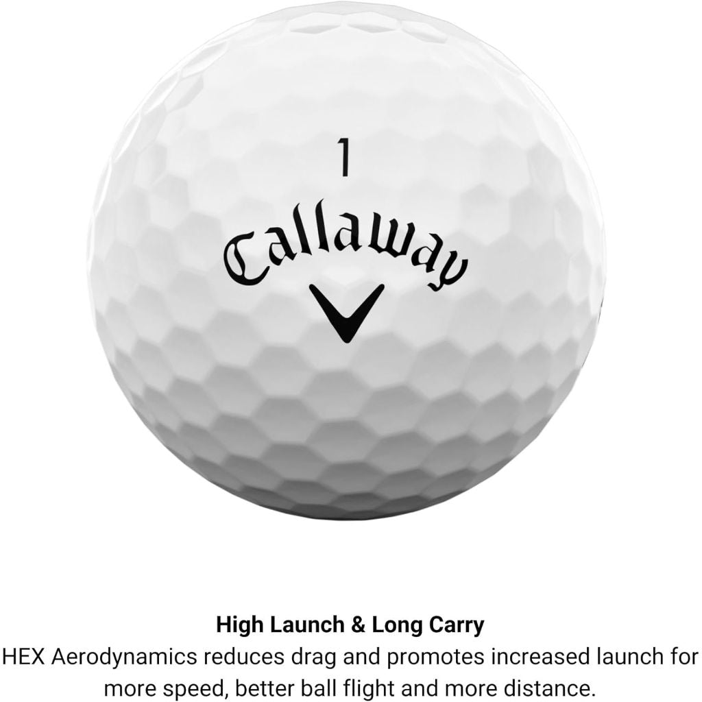 Callaway Warbird Golf Balls Designed for Distance, Sleeve of 3 White Golf Balls