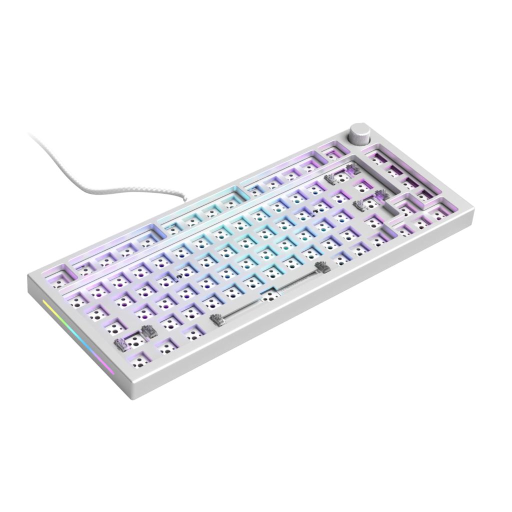 Glorious GMMK Pro 75% Barebone ANSI Layout (Frame Only) - White Ice