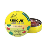 Bach RESCUE PASTILLES, Watermelon Flavor, Stress Relief Lozenges, Homeopathic, Flower Essences - 35ct