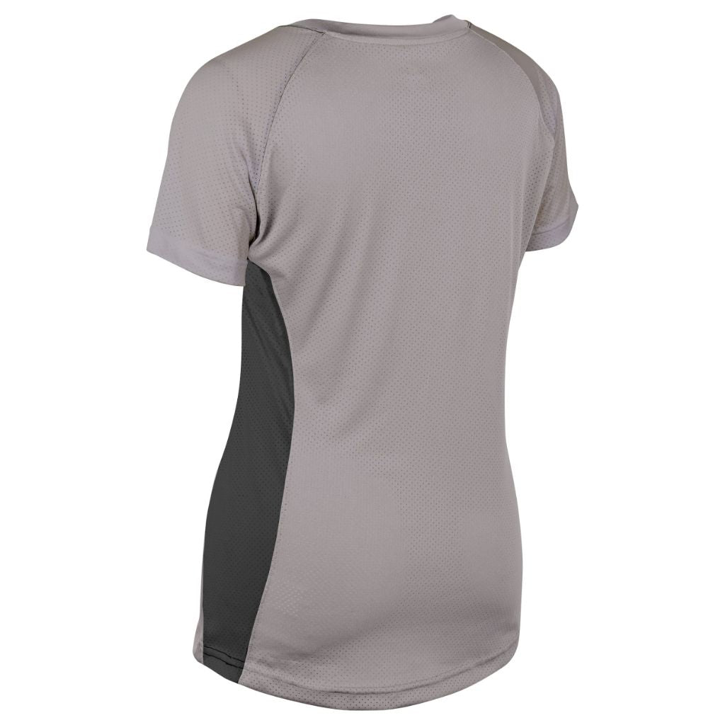 Infinite V-Neck Short Sleeve Softball Jersey, Women's 2X-Large, Grey