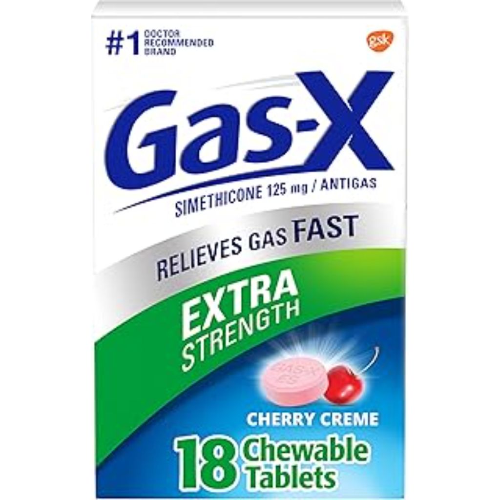 Gas-X Xstr Chr Cr Size 18s Gas-X Extra Strength Chewable Cherry Creme Antigas