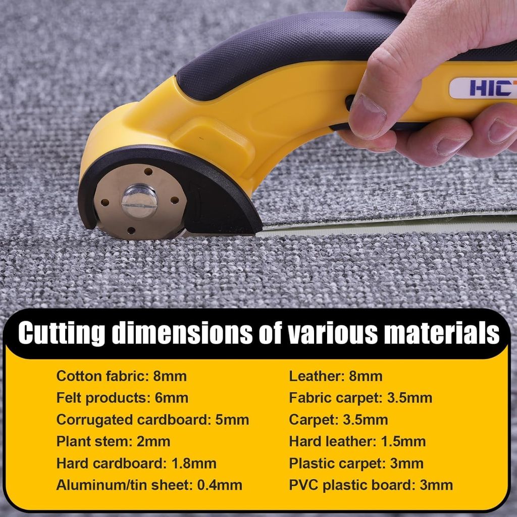 Hictop Cordless Electric Heavy Duty Scissors with Safety Lock (AT42002CT)