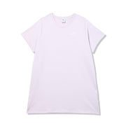 PUMA Women's Essentials Relaxed Fit T-Shirt Dress, Lilac Frost, 1X