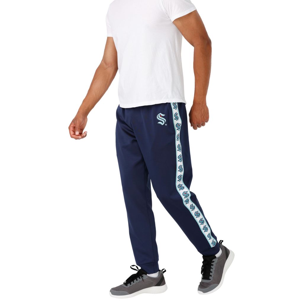 FOCO Men's Standard NHL Team Color Stripe Logo Track Suit Pants XL