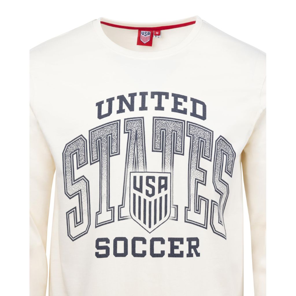 USA - US Soccer LS T-Shirt Off-white Size M