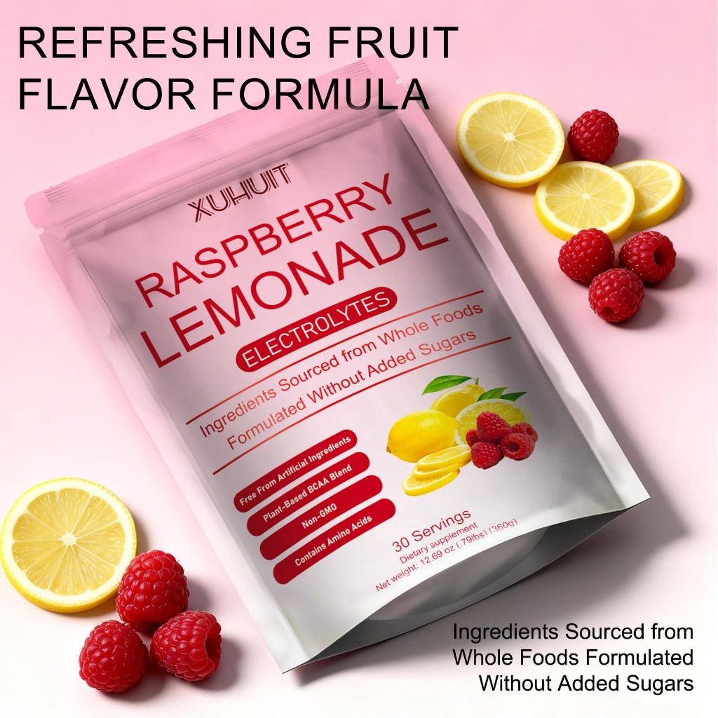 MAYLOR Raspberry Lemon Electrolyte Powder - Sugar-Free Hydrating Drink ...