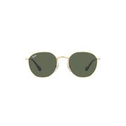 Ray-Ban Junior Kids' Rj9572s Rob Round Sunglasses, Gold/Dark Green, 48 mm
