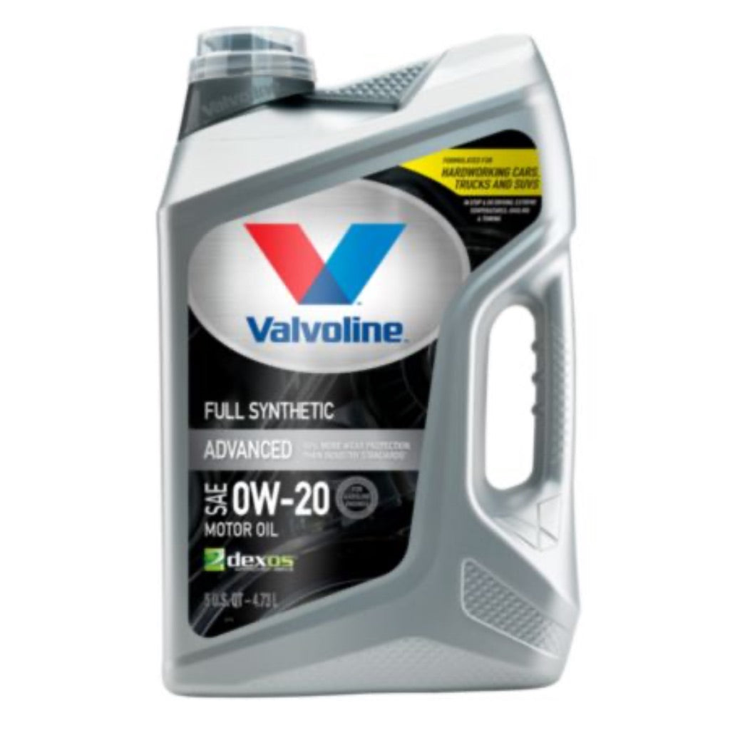 Valvoline Advanced Full Synthetic Motor Oil SAE 0W-20, 5 Qt