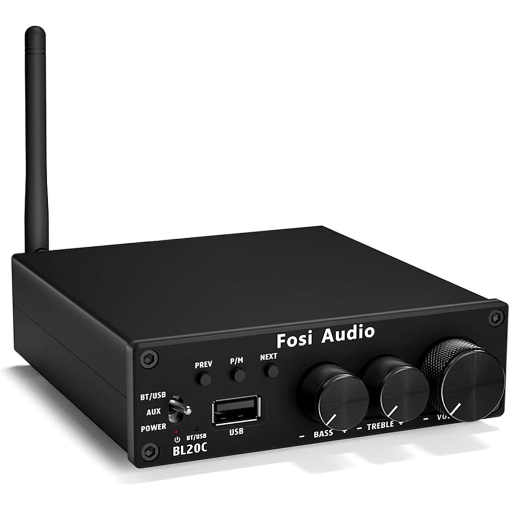 Fosi Audio BL20C Bluetooth 5.0 Stereo Audio Receiver Amplifier 320W