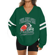 SZ L, ASTANFY Game Day Sweatshirt Women Sequin Football - Green