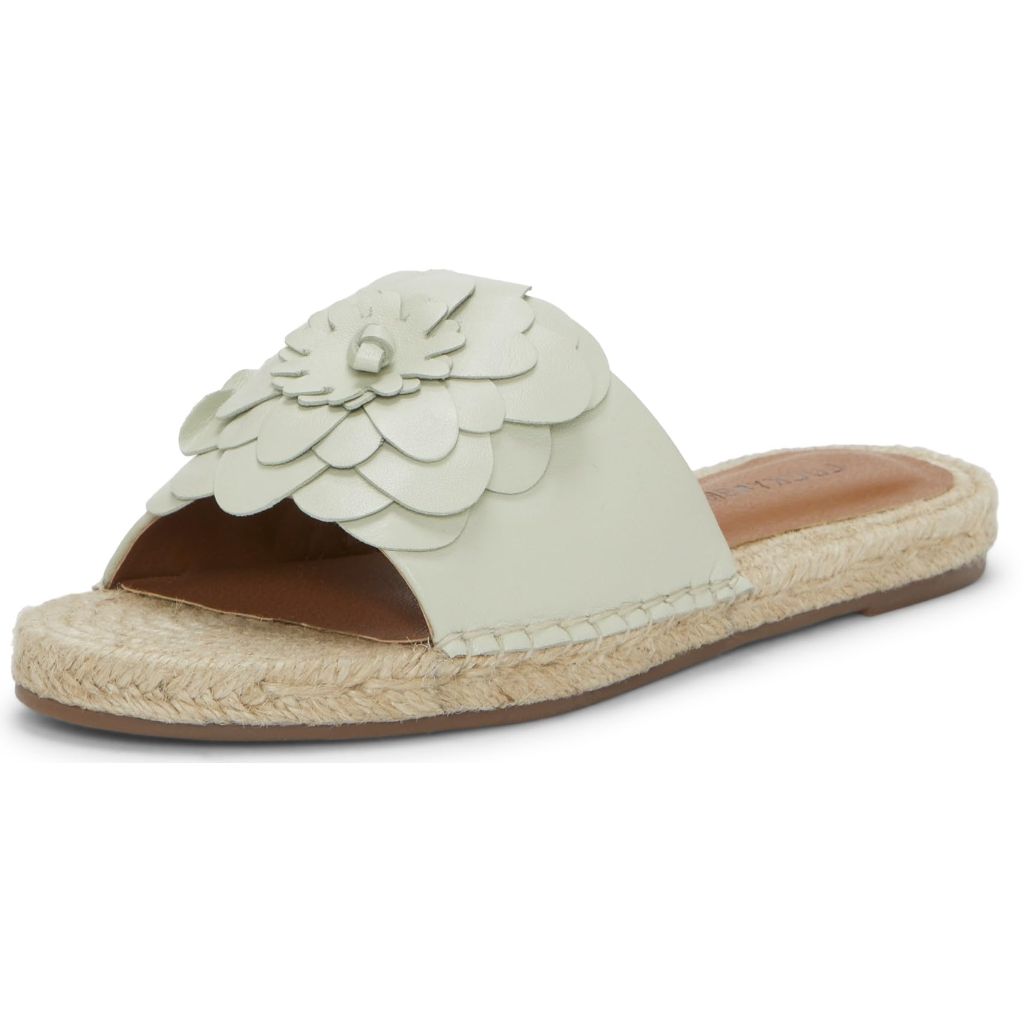 Lucky Brand Biricha Floral Flat Sandal, Peppermint - size 10M