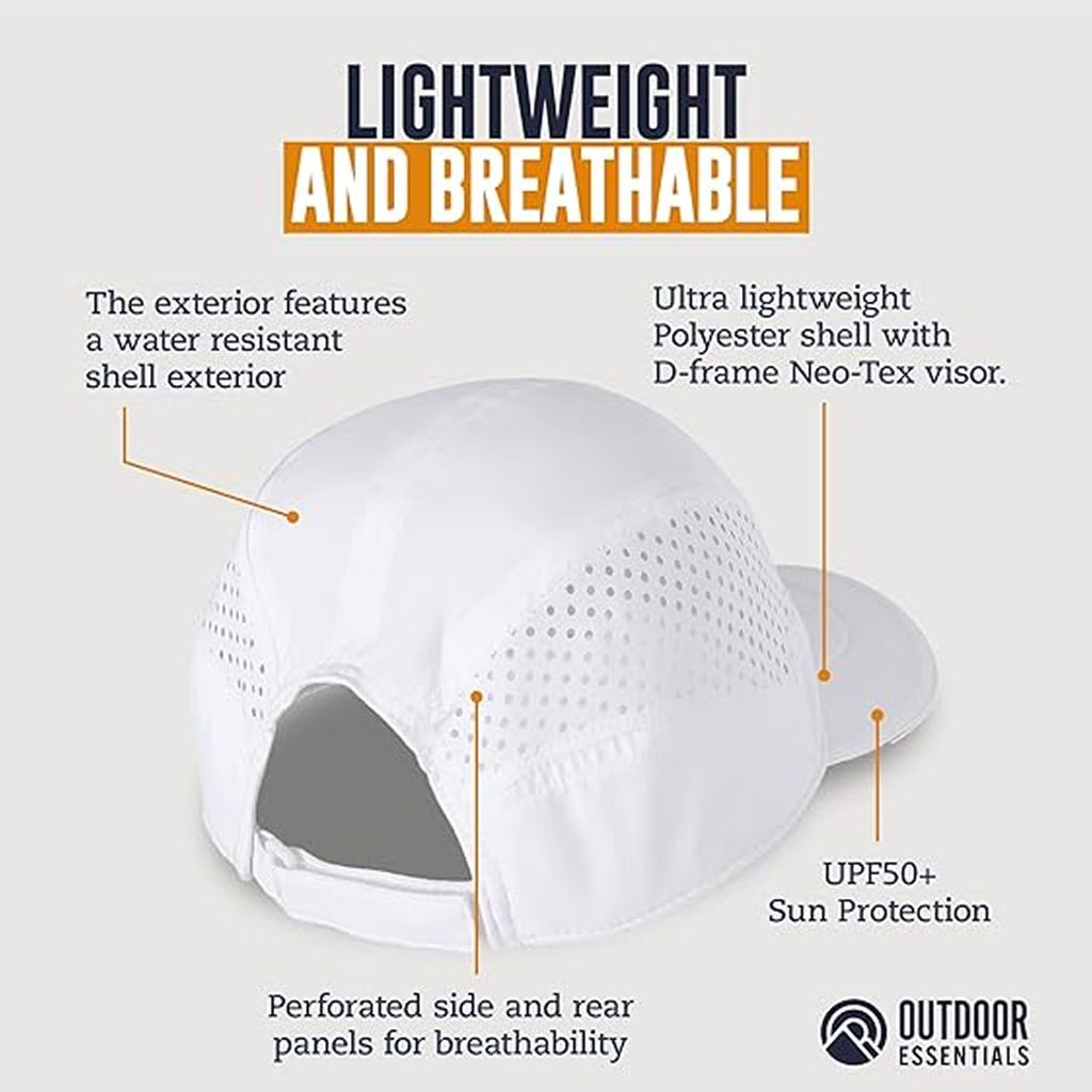 Outdoor Essentials Running Hat - White