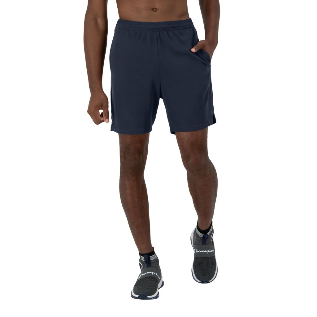 Champion Men's Sport Shorts, Standard Fit, 7 Inch Inseam, Navy, X-Large