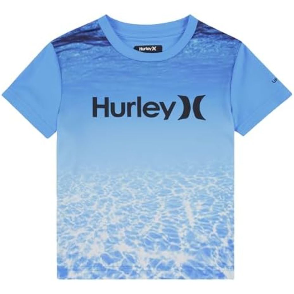 Hurley Boy's Icon UPF 50+ Rash Guard Swim Shirt - Size 4T