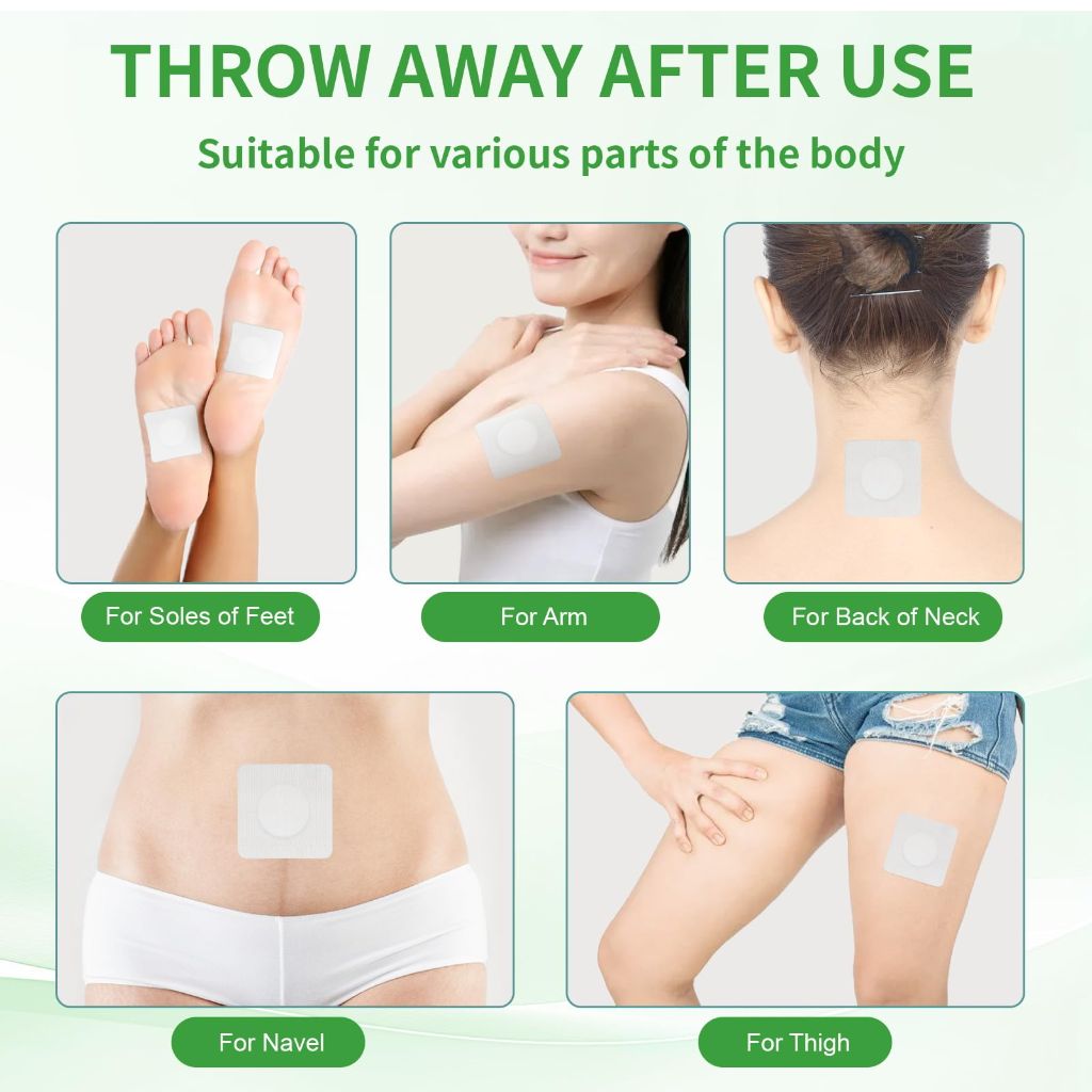 50 PCS Disposable Castor Oil Patches – Leak-Proof, Self-Adhesive Castor Oil Belly Button Patch – Portable & Easy to Use – Safe for All Ages