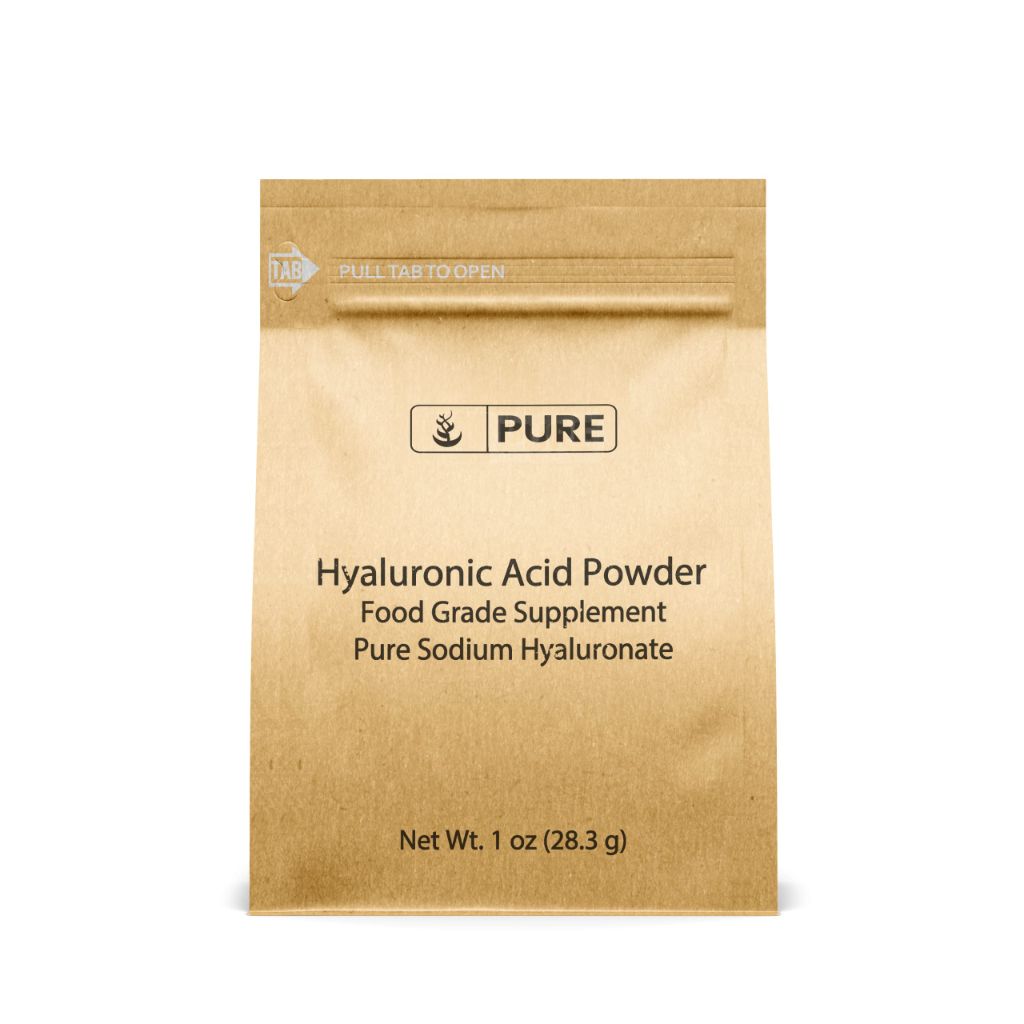 PURE ORIGINAL INGREDIENTS Hyaluronic Acid (1oz) Water Soluble, High Molecular Weight
