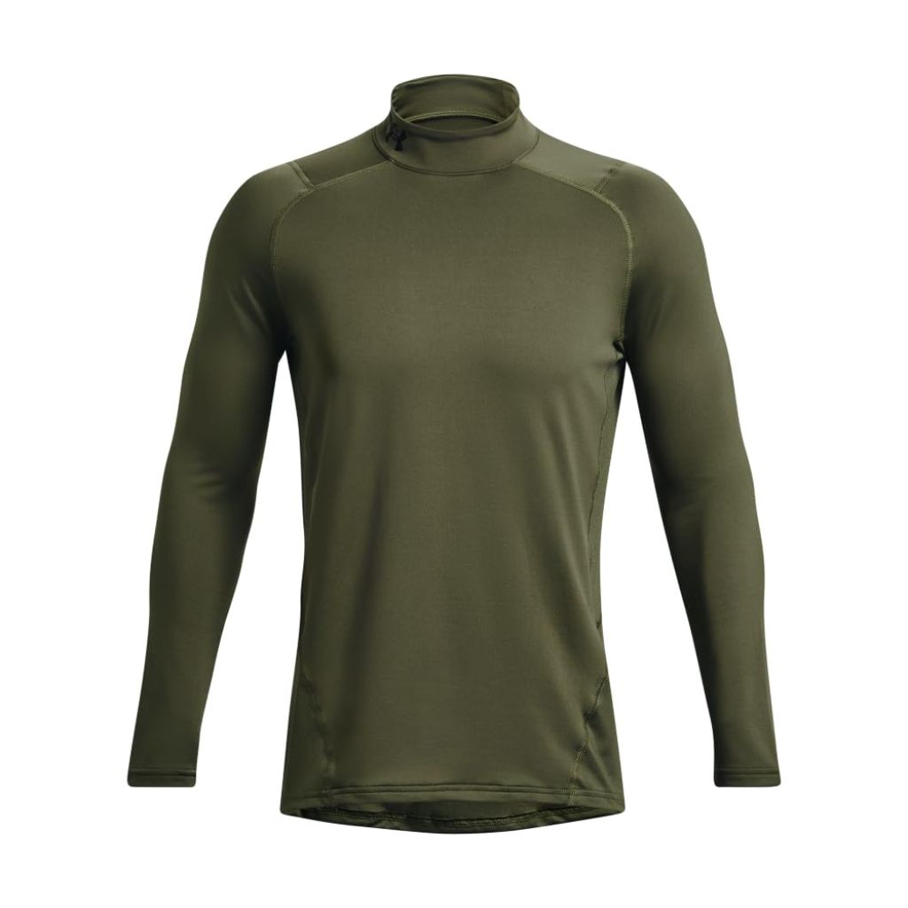 Under Armour Men's ColdGear Armour Fitted Mock, (390) Marine OD Green / / Black, XX-Large