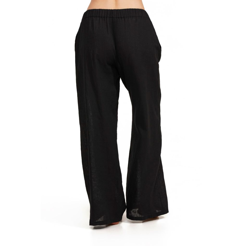 Gottex Women's Standard Luma Elastic Waist Long Pant, Black - size M