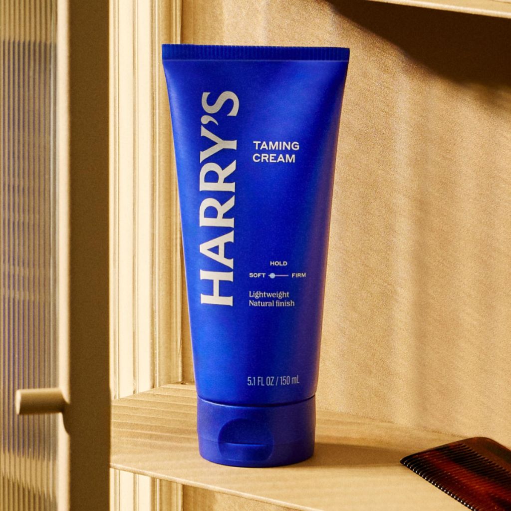 Harry's Hair Taming Cream, Lightweight Hair Styling Cream with Natural Finish, 5.1 Fl Oz, 3 Pack