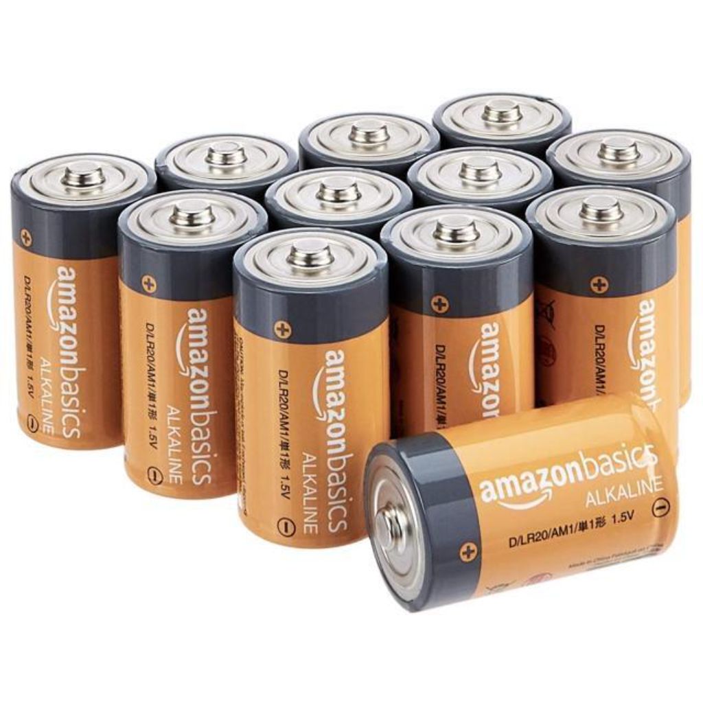 Amazon Basics 1.5V Alkaline Batteries - D Cell - 12 Pack