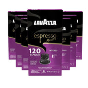 Lavazza Espresso Maestro Intenso Aluminum Capsules Compatible with Nespress, Medium-Dark Espresso Roast (120 Capsules)