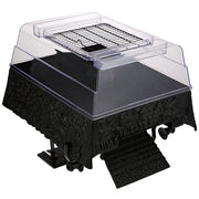 PENN-PLAX Reptology Turtle Topper – Above Tank Basking Platform That Safely Mounts to Standard Size Tanks Including 10g, 20L, 20H, 29g, up to 55 Gallons and 13” Wide – Black Color (REP600)