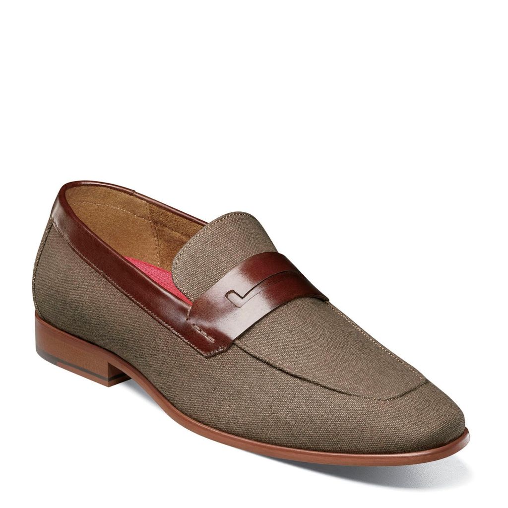 Stacy Adams Men's Gill Saddle Slip On Loafer,Mushroom Multi,10M