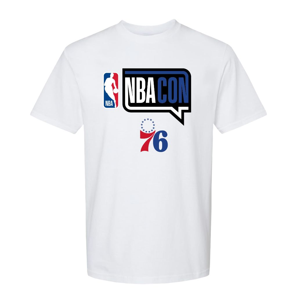 NBA Con x Team Tee - Philadelphia 76ers, White (Large)