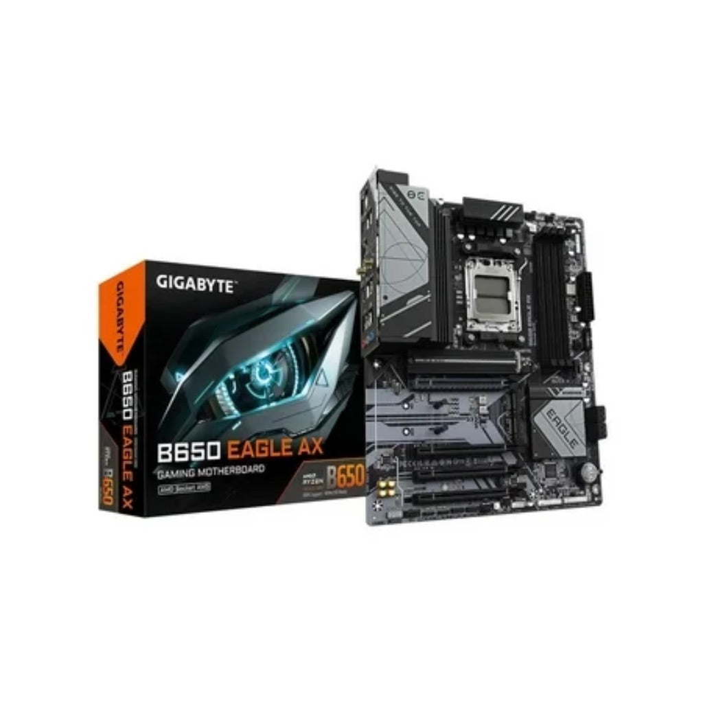 GIGABYTE - B650 EAGLE AX (Socket AM5) AMD B650 ATX DDR5 Wi-Fi 6E Motherboard - Black