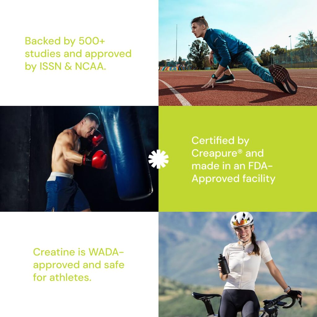 Create Single Serve Creatine Monohydrate Powder – 5g Creapure Creatine | Lemon/Lime | 30 Packets