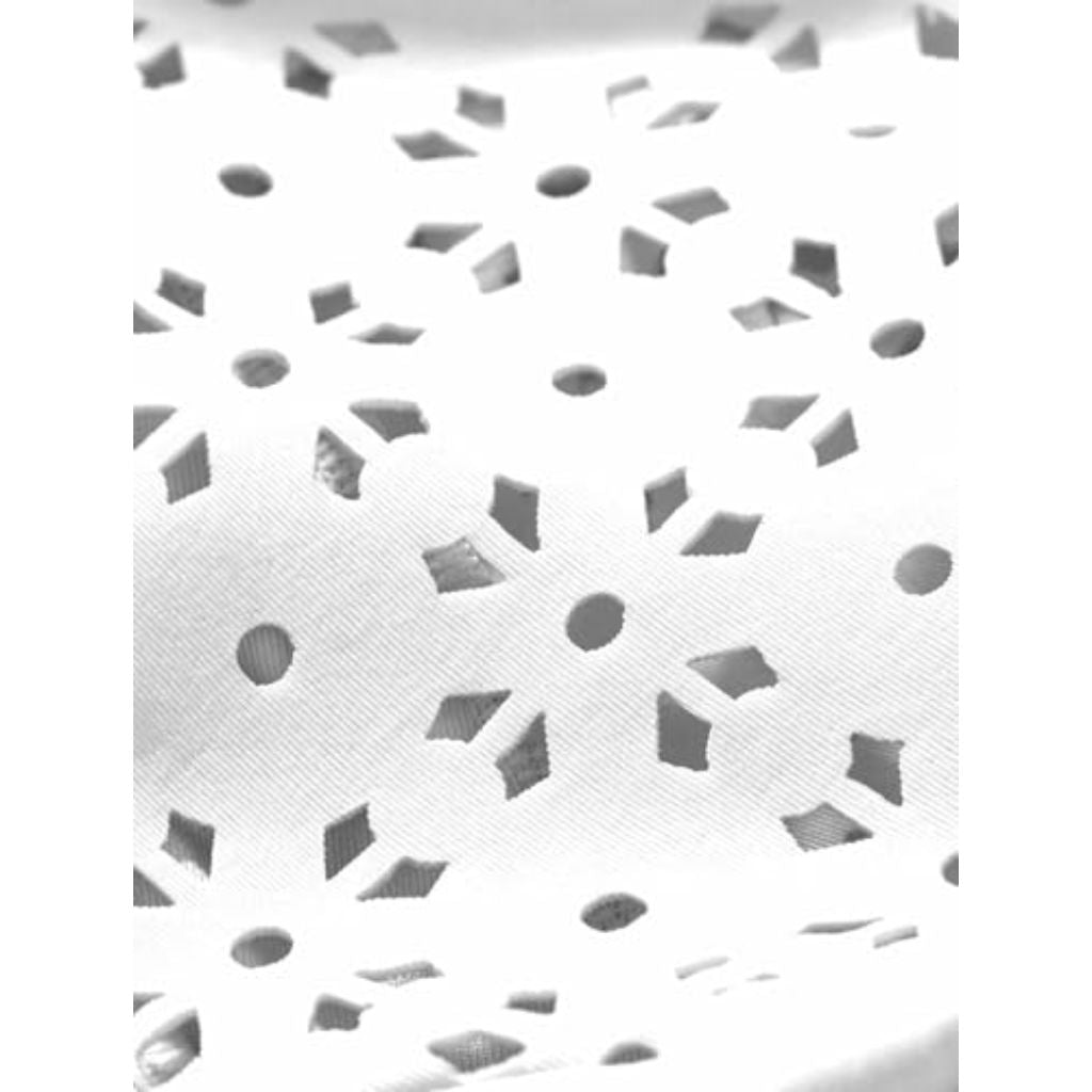 Michael Kors Swimwear Women's Laser Cut Scuba High Leg Bottom, White, X-Large