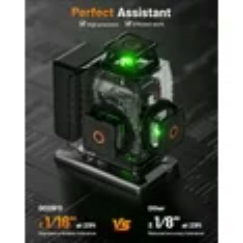 DEERFO 16 Line Laser Level 360 Self-Leveling Orange/Black