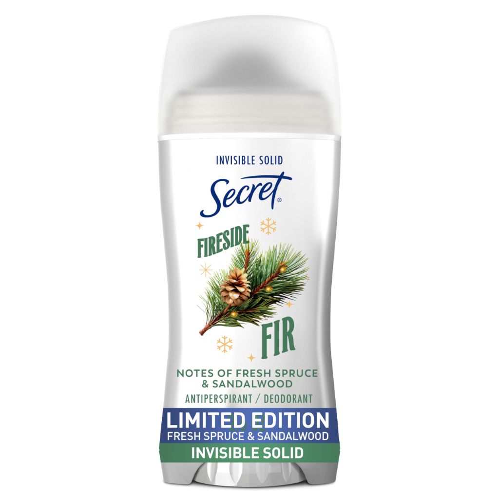 Secret Fresh Antiperspirant Deodorant for Women | Fireside Fir with Fresh Spruce & Sandalwood Scent | 2.6 oz