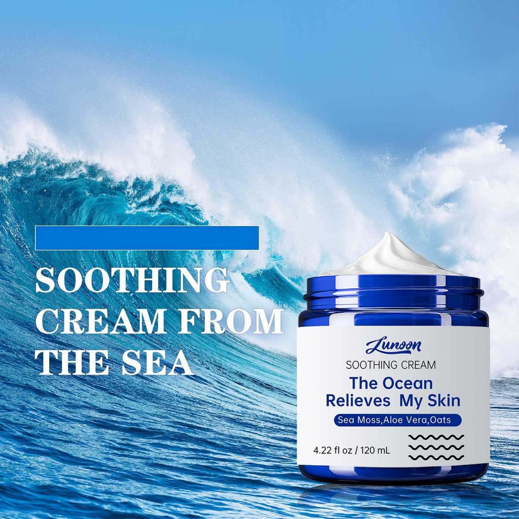 CLY AMS Natural Soothing Eczema Cream for Sensitive Skin- Sea Moss Colloidal Oats (4 Oz)