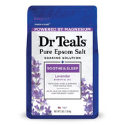 Dr Teal's Epsom Salt Magnesium Soak - Soothe & Sleep with Lavender Essential Oil, 3 lbs.