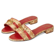 Vince Camuto Women's Maxine Slip-On Sandals - Warm Tan/Salsa, Size 7