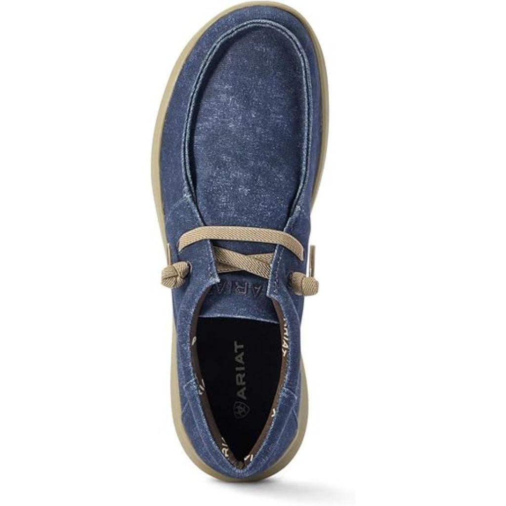 Ariat Men's Hilo Stretch Lace Boat Shoe - Heather Blue, Size 8.5 EE