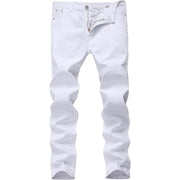 BADONA Boys' Skinny Fit Stretch Elastic Straight Leg Fashion Jeans - Size 8 (White)