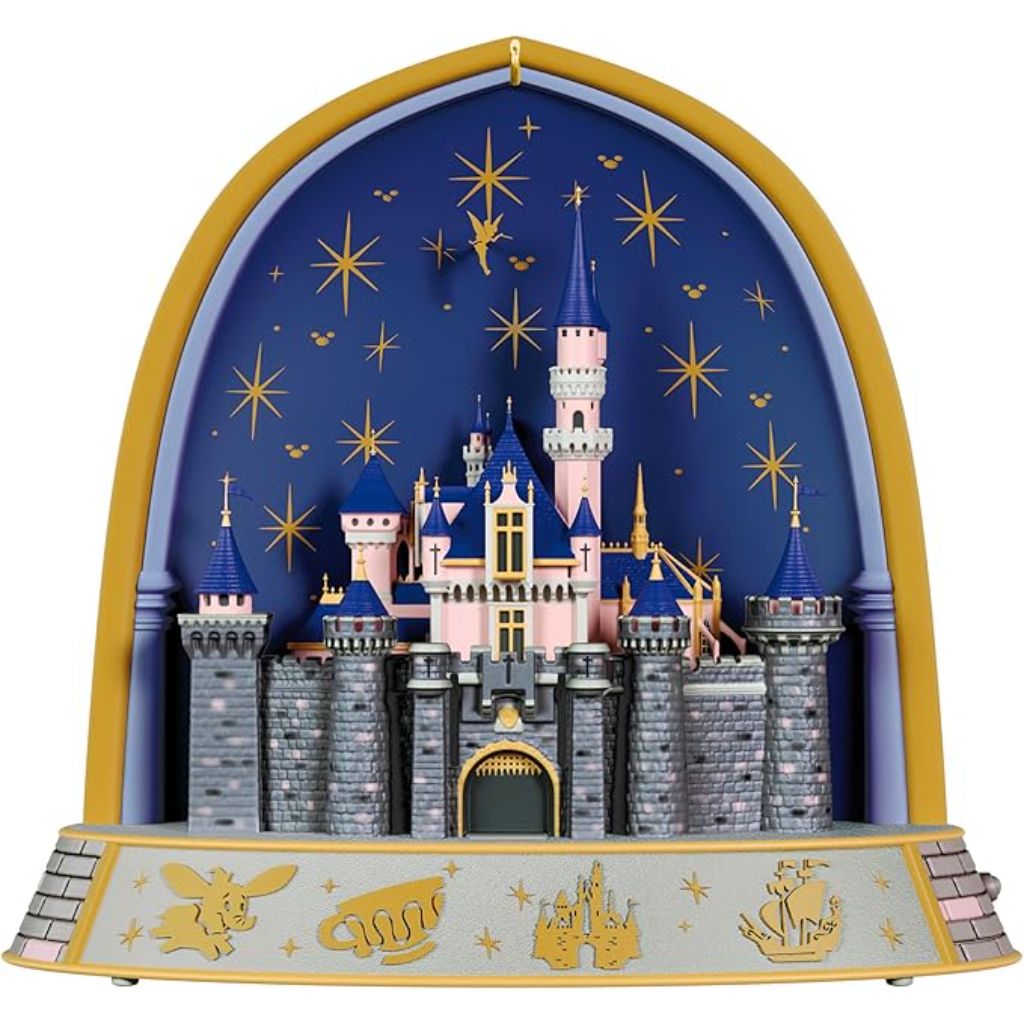 Hallmark Keepsake Disney Christmas Ornament, Disneyland 70th Anniversary A Magical Celebration Musical with Light, Gifts for Disney Fans