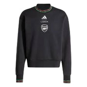 Adidas Men's Arsenal Seasonal Doubleknit Crew Sweatshirt, Black, XX-Large