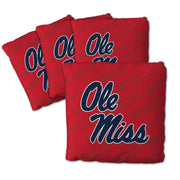 YouTheFan Officially-Licensed NCAA Mississippi Rebels Set of 4 Cornhole Bags